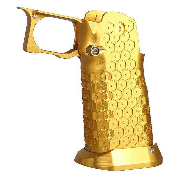 5KU Tokyo Marui Hi Capa GBB CNC Aluminum Grip (Type 12) - Gold