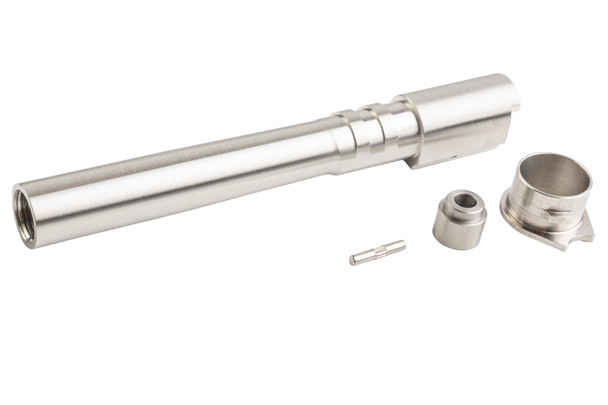 5KU KJ Shadow 2 (Orange) Airsoft Stainless Outer Barrel, Bushing, Plug - Silver