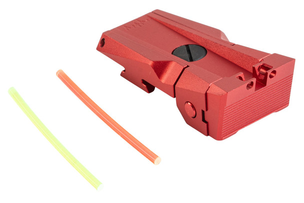 Dr. Black Tokyo Marui Hi Capa 5.1 GBB Aluminum Fiber Optic Rear Sight - Red