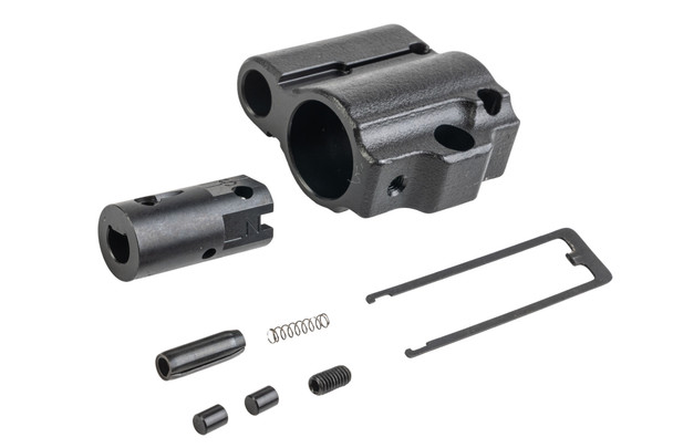 CYMA CGS Tokyo Marui MWS GBBR Airsoft 416A5 Style Steel Gas Block - Black