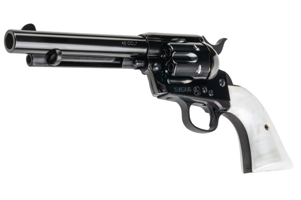 Marushin SAA 1st Gen.Late Artillery Gas Revolver (W Deep Black, Pearl Grip)