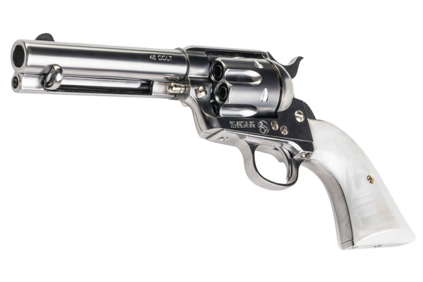 Marushin SAA 1st Gen.Late Civilian Gas Revolver (Silver, Pearl Grip)