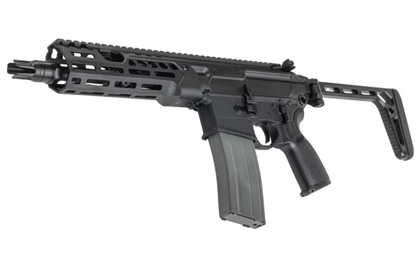 APFG MCX Spear LT Style SBR 9 inch GBB Airsoft Rifle - Black