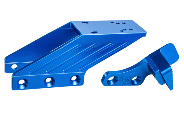 5KU Tokyo Marui Hi Capa Infinity Optic Mount with Thumb Rest (M4 & M3 Screws) - Blue
