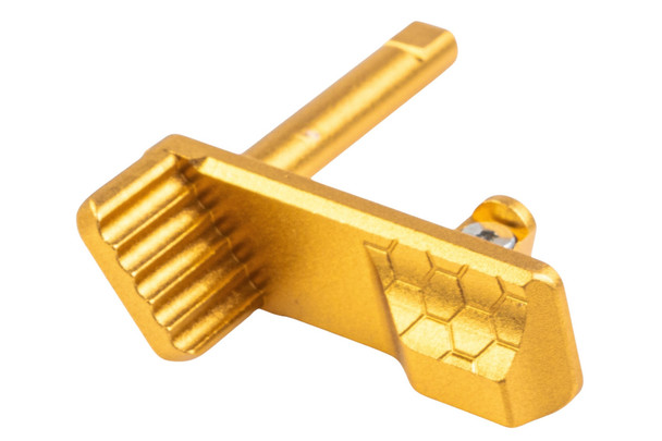 5KU KJ Shadow 2 / TS2 Airsoft Aluminum Thumb Rest Slide Stop (Type 2) - Gold