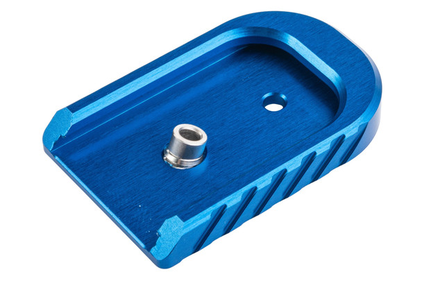 Revanchist Airsoft Tokyo Marui Model 17 V2 Magazine Base (Aluminum, Type A, Blue)
