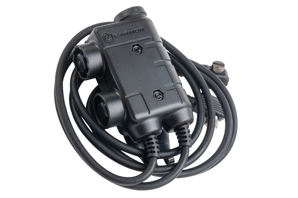 Earmor M56 Dual-Comm Push-to-Talk (U-174 Headset Connector) (MTP850 Plug)