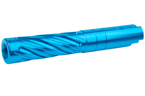 Dr. Black Hi-Capa 4.3 GBB Outer Barrel (Type -Spiral Storm, 6063 Aluminum, Aqua)