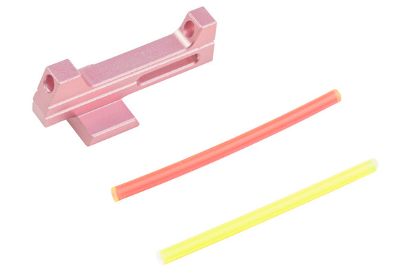 Dr. Black Tokyo Marui Hi Capa Fiber Optic Front Sight (Aluminum, Pink)