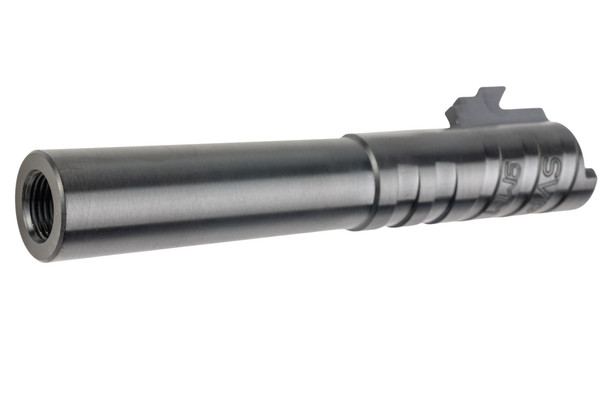 5KU Tokyo Marui Hi Capa 4.3 GBB Infinity SVP Stainless Steel Outer Barrel (9mm Marking) - Black