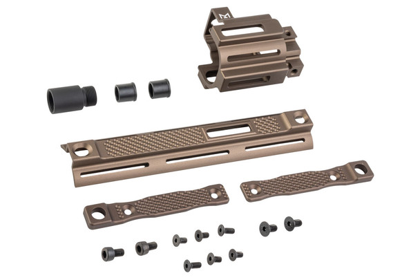 Airsoft Artisan PM Style M-Lok Front Set Kit for WE / VFC SCAR GBB / AEG Series - DE