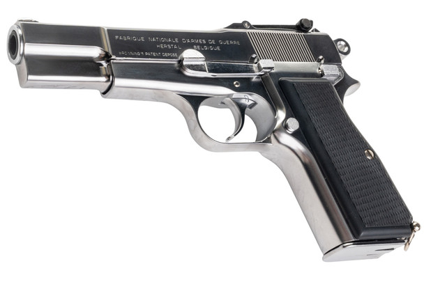 Marushin Browning Hi-Power Military Model Gun - Silver