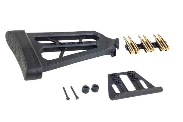 G&G LevAR Picatinny Rail Mount Stock - Black
