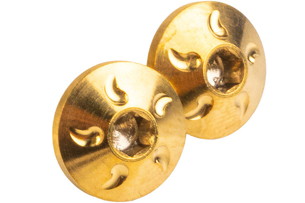 Dr. Black Stainless Steel Custom Grip Screw for Aluminum Grip - Type B (2pcs/set) - Gold