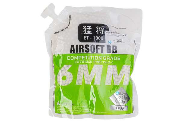 Warwolf ET BBS - White (0.2g BBs) - 1KG/Bag