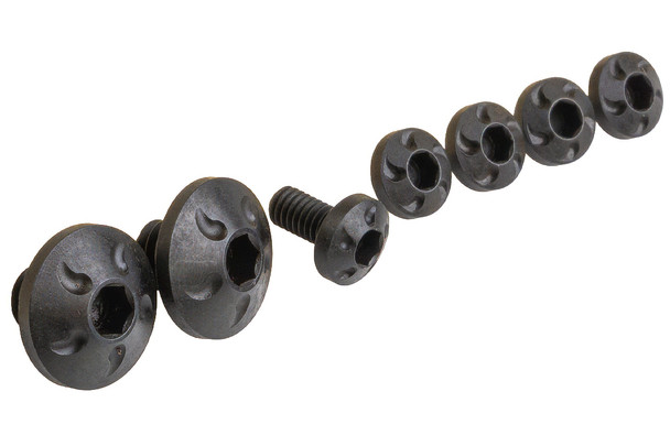 Dr. Black Stainless Steel Custom Grip Screw Set for Aluminum Grip -Type B (7pcs/set) - Black