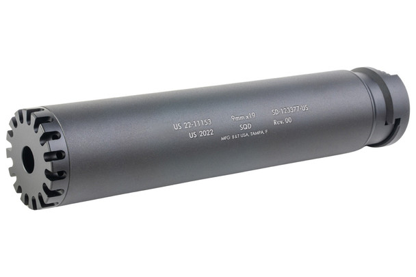 FCW BT Style MP5 / MP5K RBS SQD Suppressor - Black (14mm CCW Long Version)