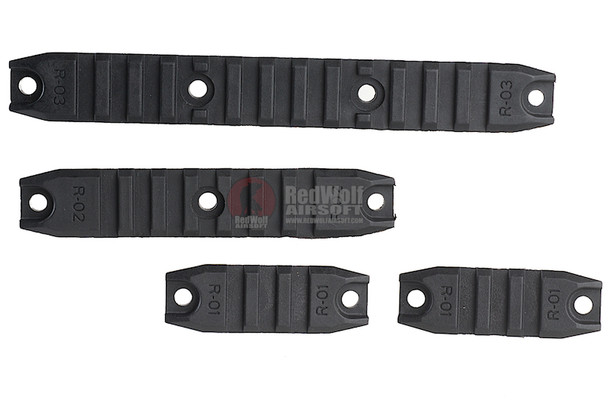 ARES M4 Rail Set (R-01 X 2 / R-02 X 1 / R-03 X 1) - BK