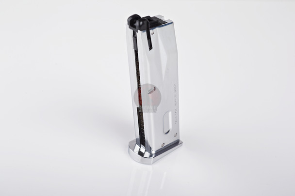 Tokyo Marui M9 Airsoft Green Gas Magazine (26 rounds) - Silver