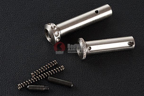 Alpha Parts Systema PTW Receiver Pin (CNC Stainless, Type B) Compatible with M4 GBBR - Silver