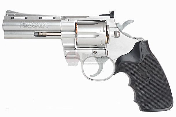 Tokyo Marui Spring Python 357 4 inch Airsoft Revolver (Stainless Silver)