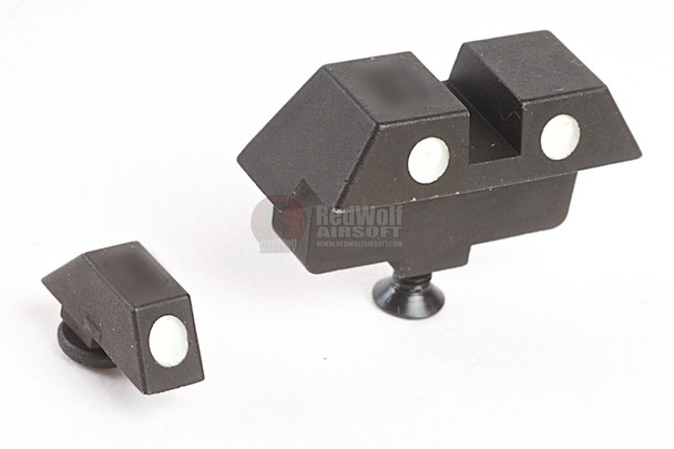 Guarder Steel Night Sight for Tokyo Marui Model 17 (White)