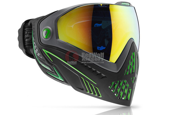 Dye Precision i5 Full Face Airsoft Mask Goggle System EMERALD - Black / Lime