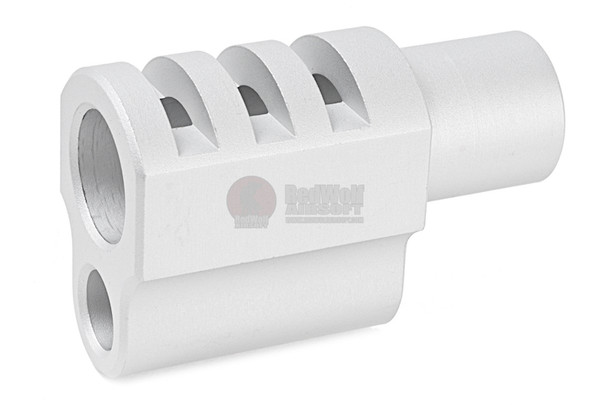 5KU 1911 Punisher Compensator For Tokyo Marui 1911 Style 1 - Silver