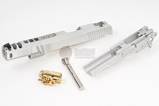 Gunsmith Bros CNC Aluminum Infinity Hero Standard Kit Set for Tokyo Marui Hi Capa 5.1 - Silver