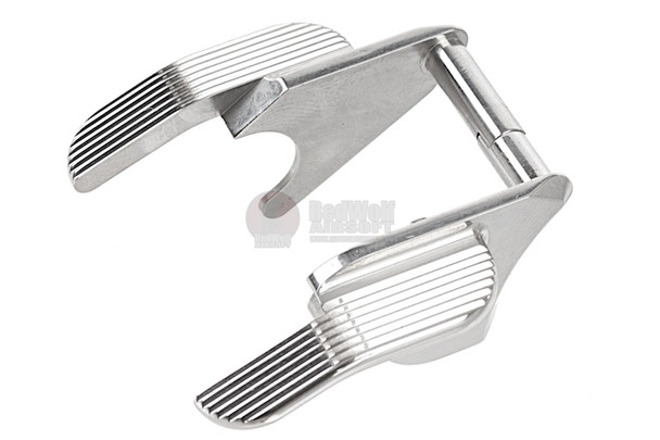 Gunsmith Bros SV Style Steel Thumb Safety - Silver