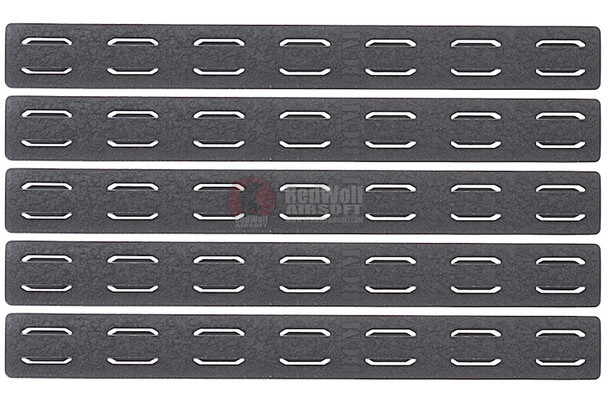 PTS BCM Keymod Rail Panel Kit (5.5 inc / 5 Pack) - Black