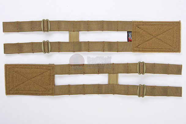 Crye Precision (By ZShot) Adaptive Vest System (AVS) 2-Band Skeletal Cummerbund (M Size / Coyote Brown)