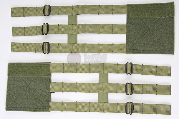 Crye Precision (By ZShot) Adaptive Vest System (AVS) 3-Band Skeletal Cummerbund (L Size / Ranger Green)