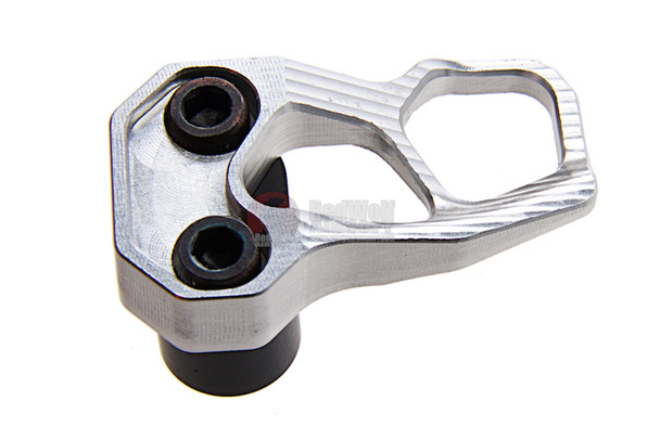 Guns Modify CNC Aluminum Magazine Release Extension for Tokyo Marui M4 MWS ACC XMR - Silver