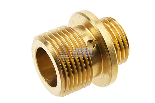 Dynamic Precision Stainless Steel Silencer Adapter M11 CW to M14 CCW - Gold