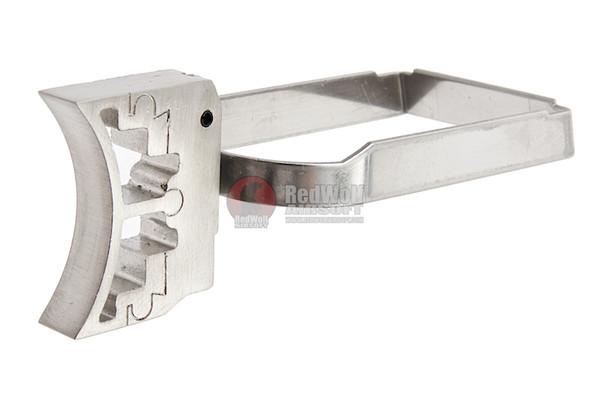 AW Custom Hi Capa Trigger Kit #1 for Tokyo Marui/WE/AW Hi Capa GBB Series (Curved Trigger) - Silver