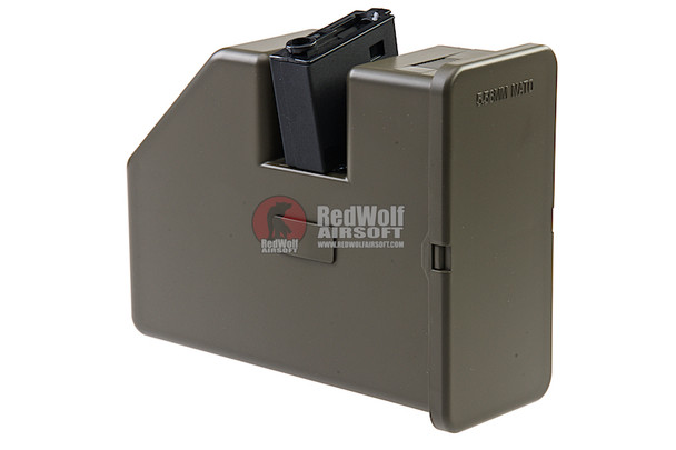 KRYTAC LMG Drum Magazine (3500 rounds AEG Magazine, Compatible with M4 AEG)