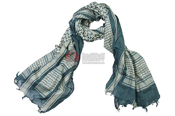 SilverBack Cotton Arab Shemagh Scarf XXL (Foliage green & Tan)