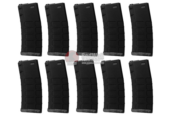 G&P M4 Magazine (130 rounds GMAG AEG Magazine, 10pcs/Set) - Black
