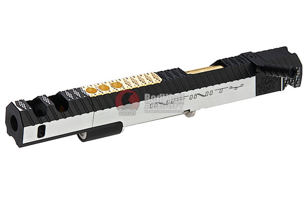 Gunsmith Bros CNC Aluminum IMM Small Rhombus Open Slide Set for Tokyo Hi-Capa Series - 2 Tone
