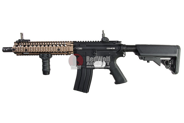 G&P Daniel Defense MK18 Mod I Airsoft M4 Rifle - Sand on Black