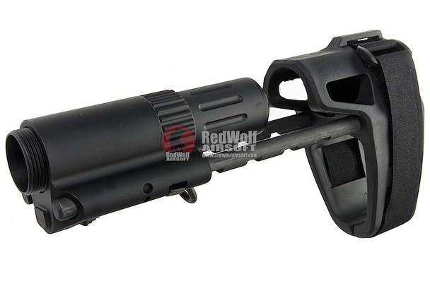 ARES Brace Stock (Adjustable, Type A) for ARES Amoeba M4 AEG Airsoft Series - Black