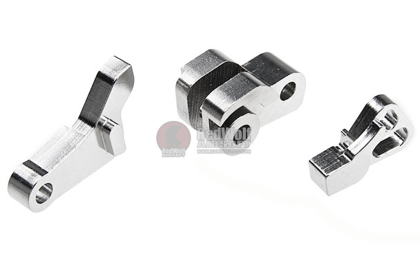 COWCOW Technology Tokyo Marui G17 / G19 GBB Airsoft Hammer Set (Steel) - Silver