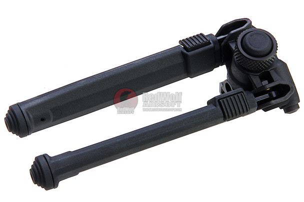 GK Tactical MG Style Adjustable Polymer Bipod for 1913 Picatinny Rail - BK