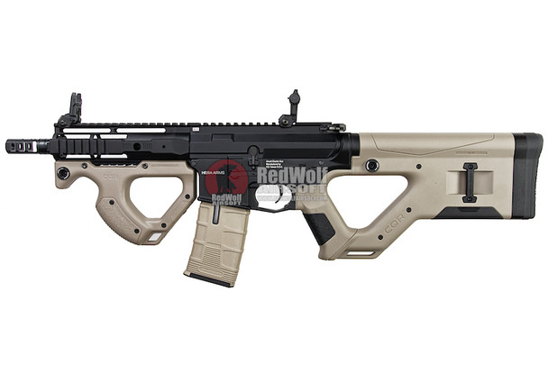 ICS Airsoft M4 CQR EBB Airsoft AEG Rifle w/ S3 Electronic Trigger - Tan (Licensed by ASG HERA Arms)