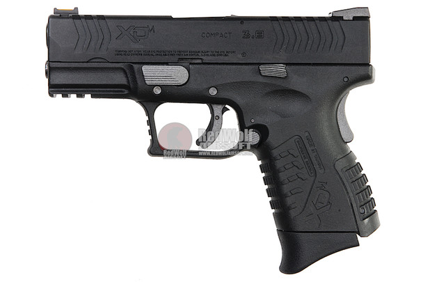 WE XDM 3.8 Compact Green Gas Airsoft Pistol (Licensed by Springfield Armory) - Black