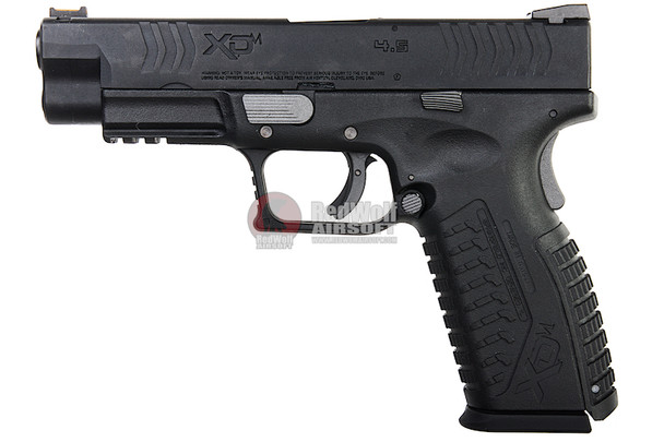 WE XDM 4.5 inch Green Gas Airsoft Pistol (Licensed by Springfield Armory) - Black