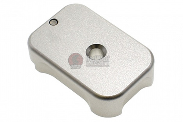 COWCOW Technology Aluminum CNC Tactical G Magbase for Tokyo Marui G-Series GBB Pistol - Silver