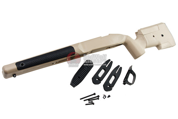 Maple Leaf MLC S1 Rifle Stock for VSR-10 Series - Tan