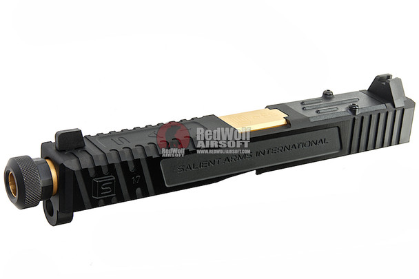 EMG SAI Tier One Slide Kit w/ RMR Cut (by G&P) - Gold Barrel for Tokyo Marui G17 GBB Pistol